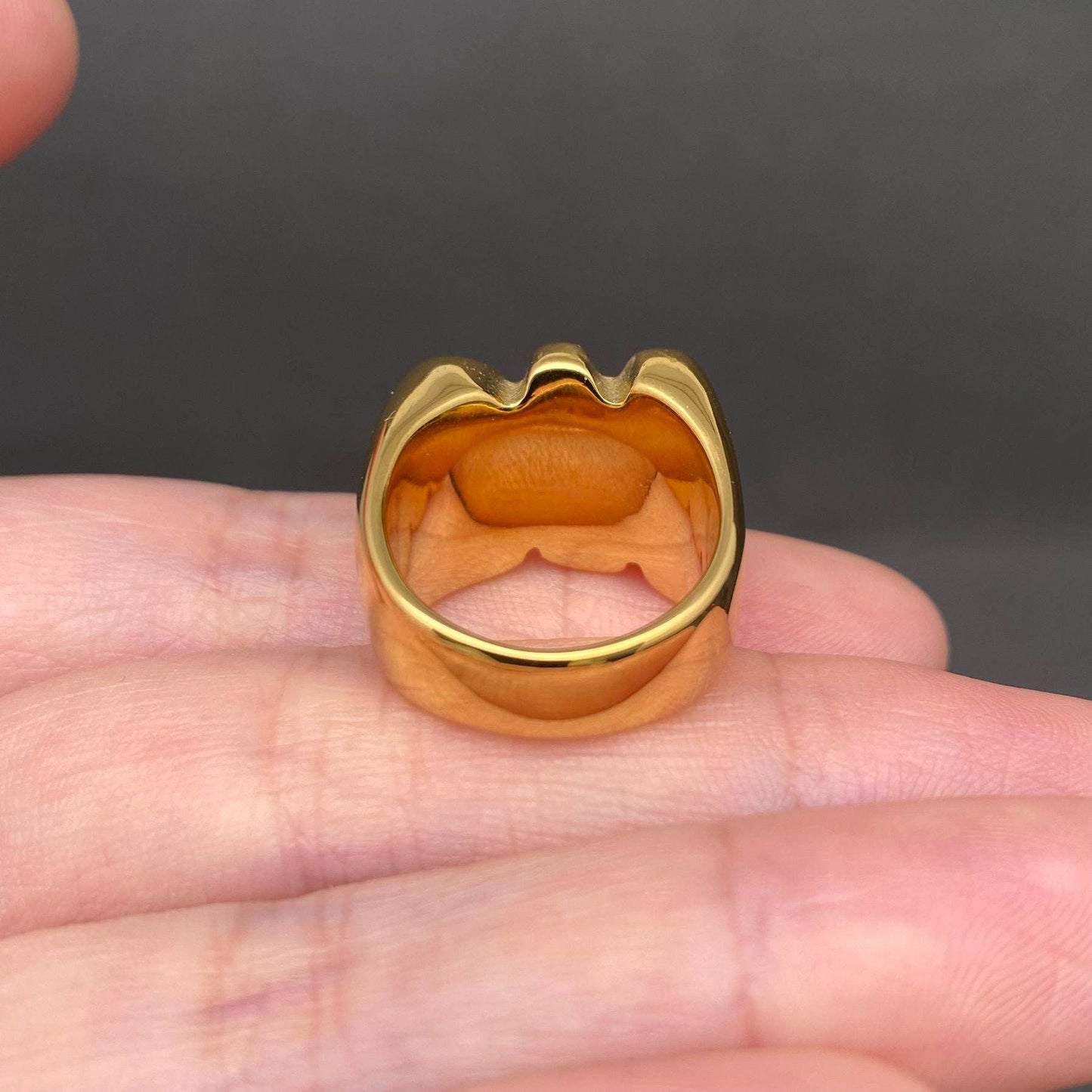 'NO' 18K Gold Plated or Stainless Steel Ring