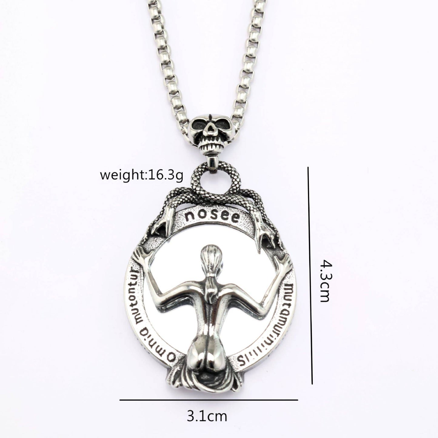 Scrying Glass Mirror Necklace