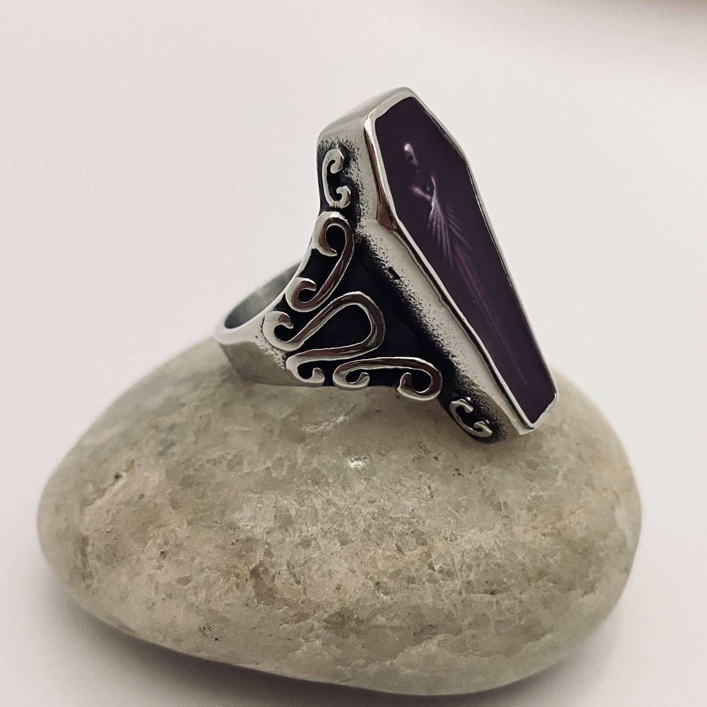 Coffin Stainless Steel Ring
