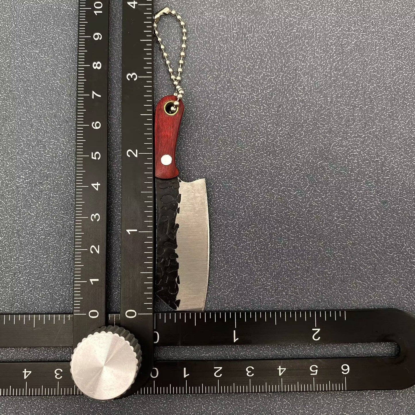Black Enamel Mini Knife With Protective Sleeve