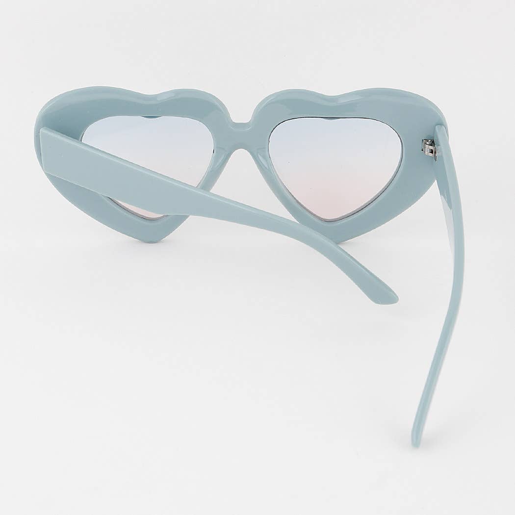 Bolted Heart Frame Sunglasses