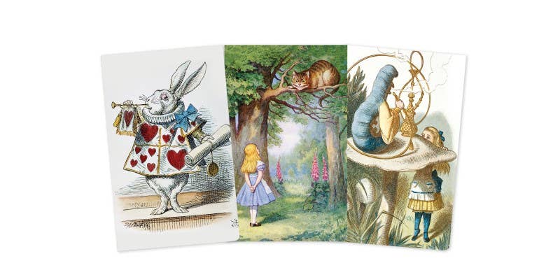 Alice In Wonderland Mini Notebook