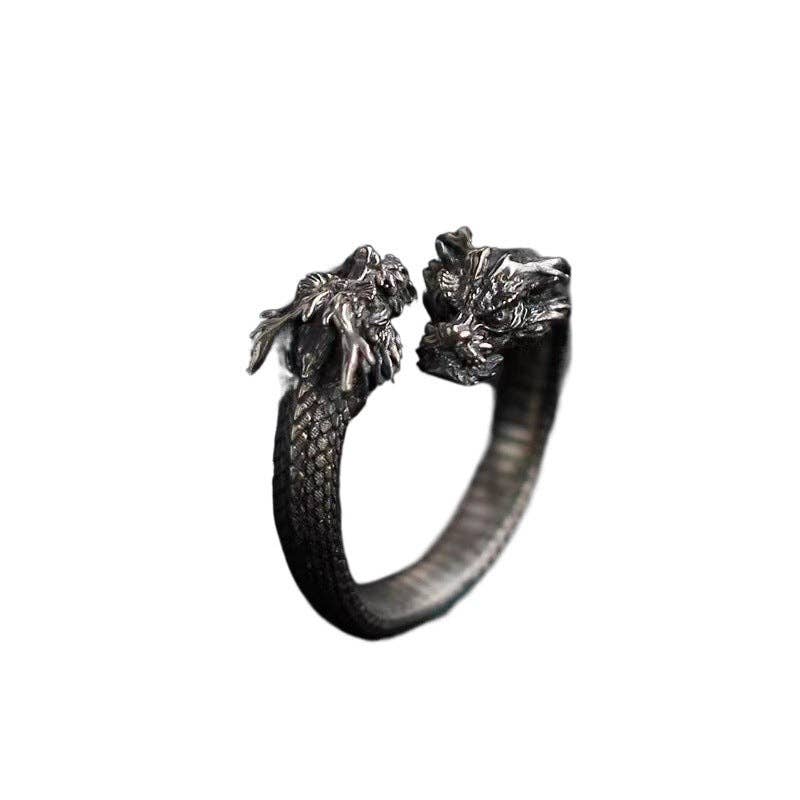 Double-Headed Dragon Open Style Ring