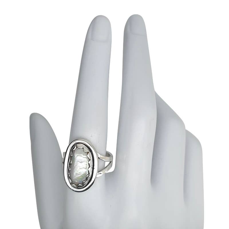 Pearl Sterling Silver Ring