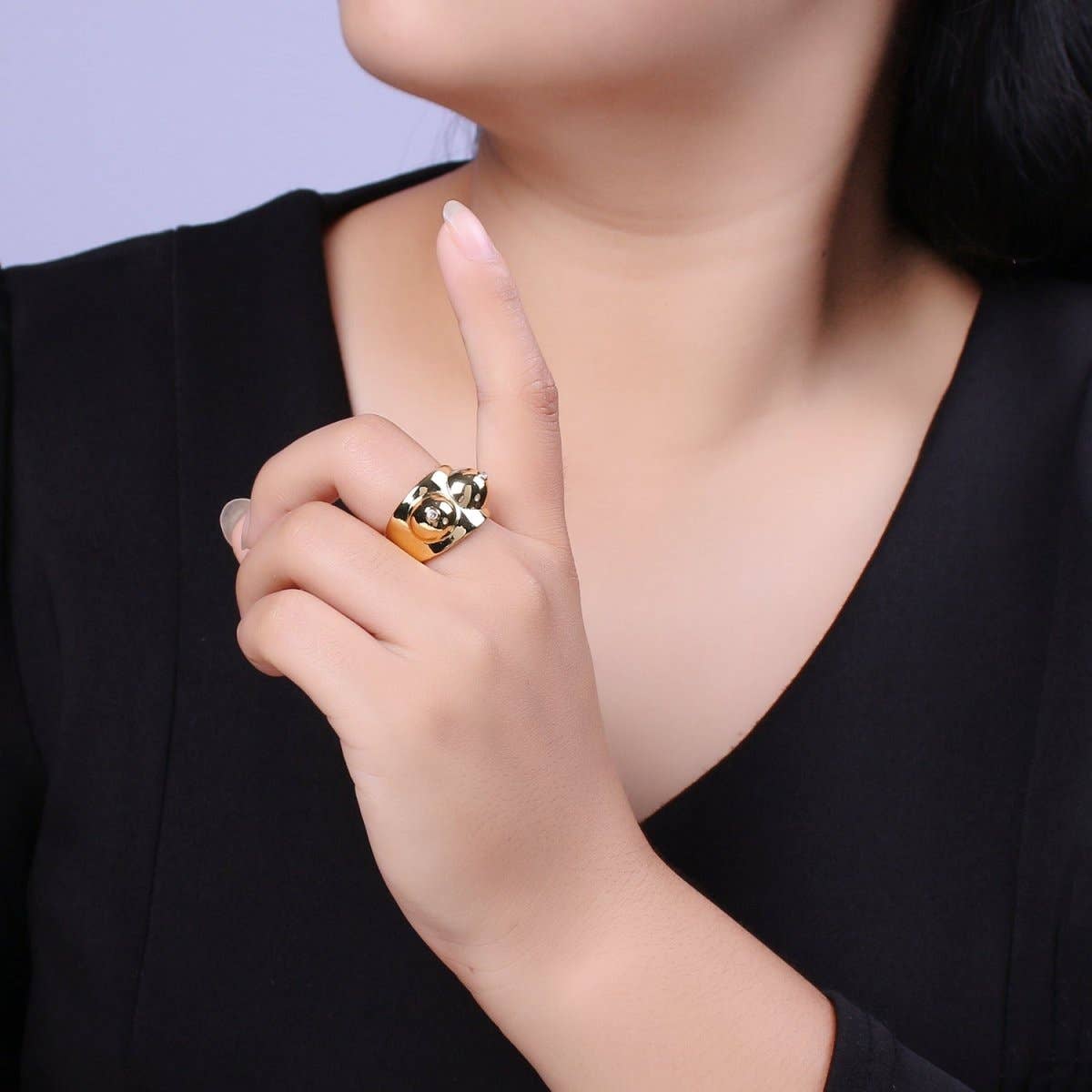Breasts Ring ☆ Boobs in Gold or Silver, Adjustable