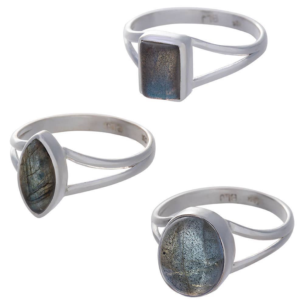 Labradorite Sterling Silver Ring