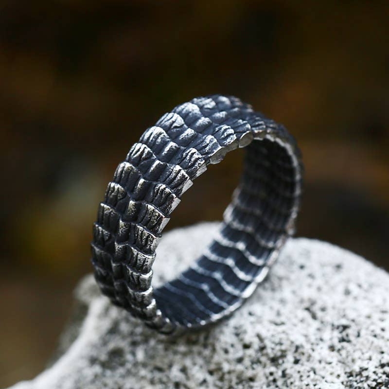 Stainless Steel Dragon Scale Ring