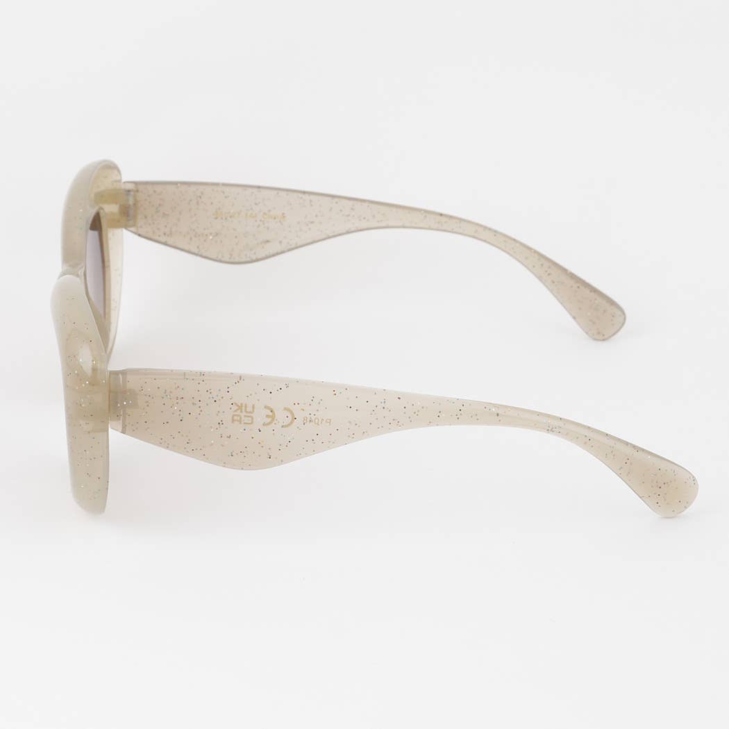 Polarized Bulky Glitter Sunglasses