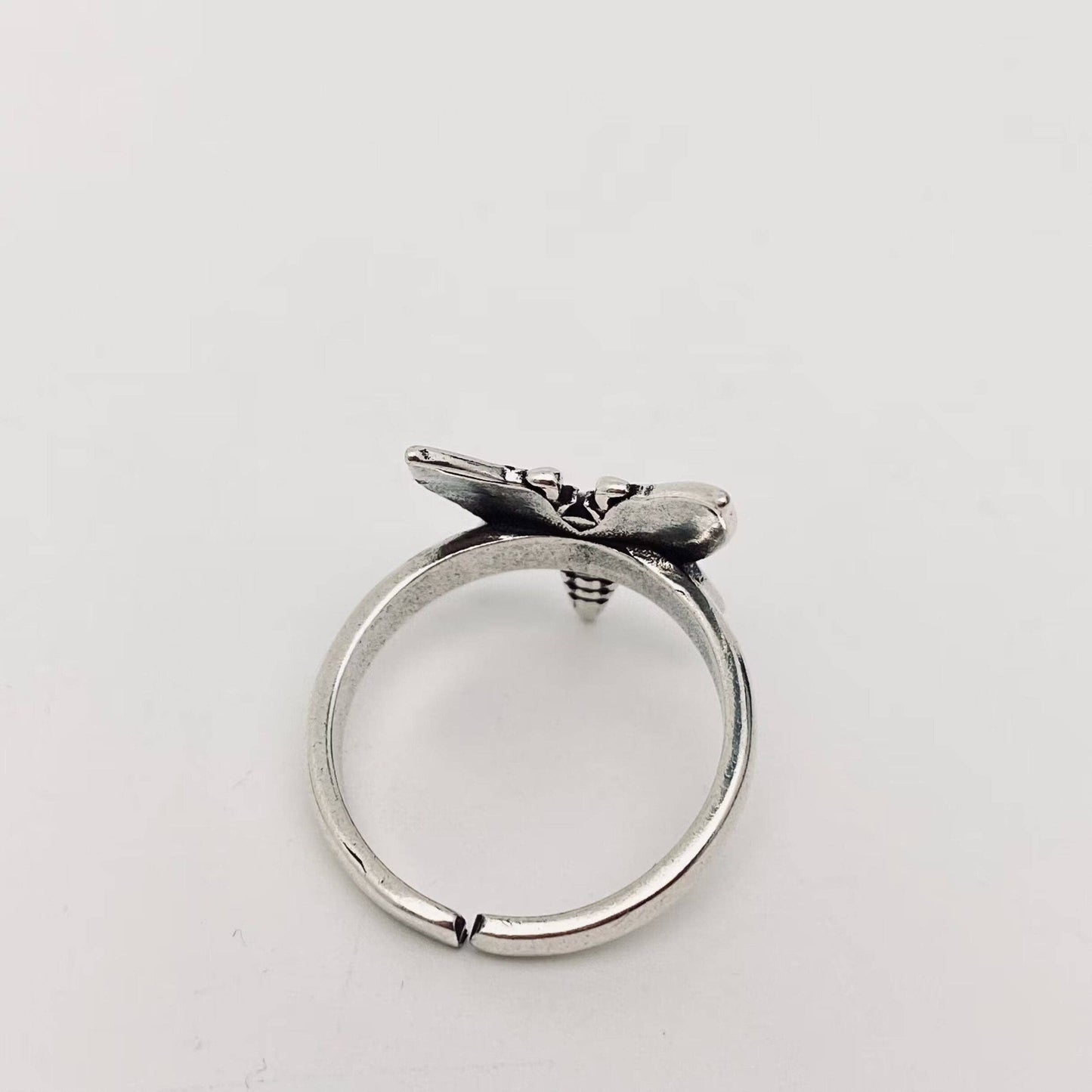 Death's Head Butterfly Skull Ring ☆ Adjustable