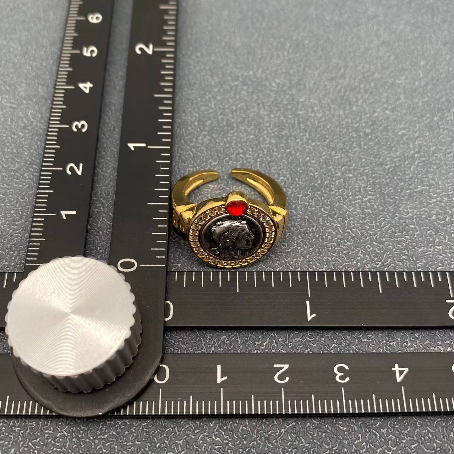 Greek Apollo 18K Gold-plated Ring ☆ Swarovski Crystal