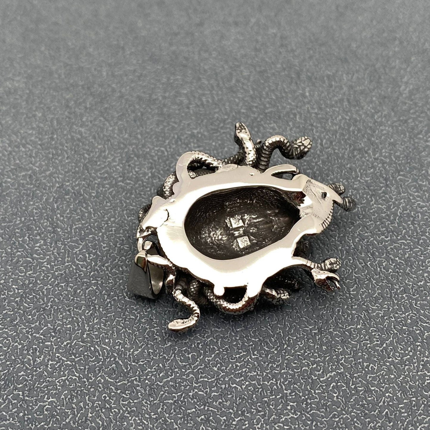 Medusa Stainless Steel Charm on Chain Necklace