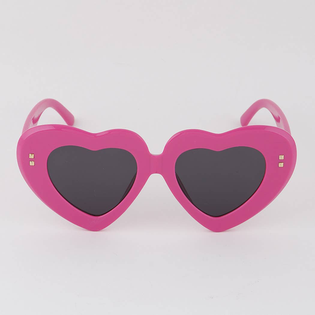 Bolted Heart Frame Sunglasses