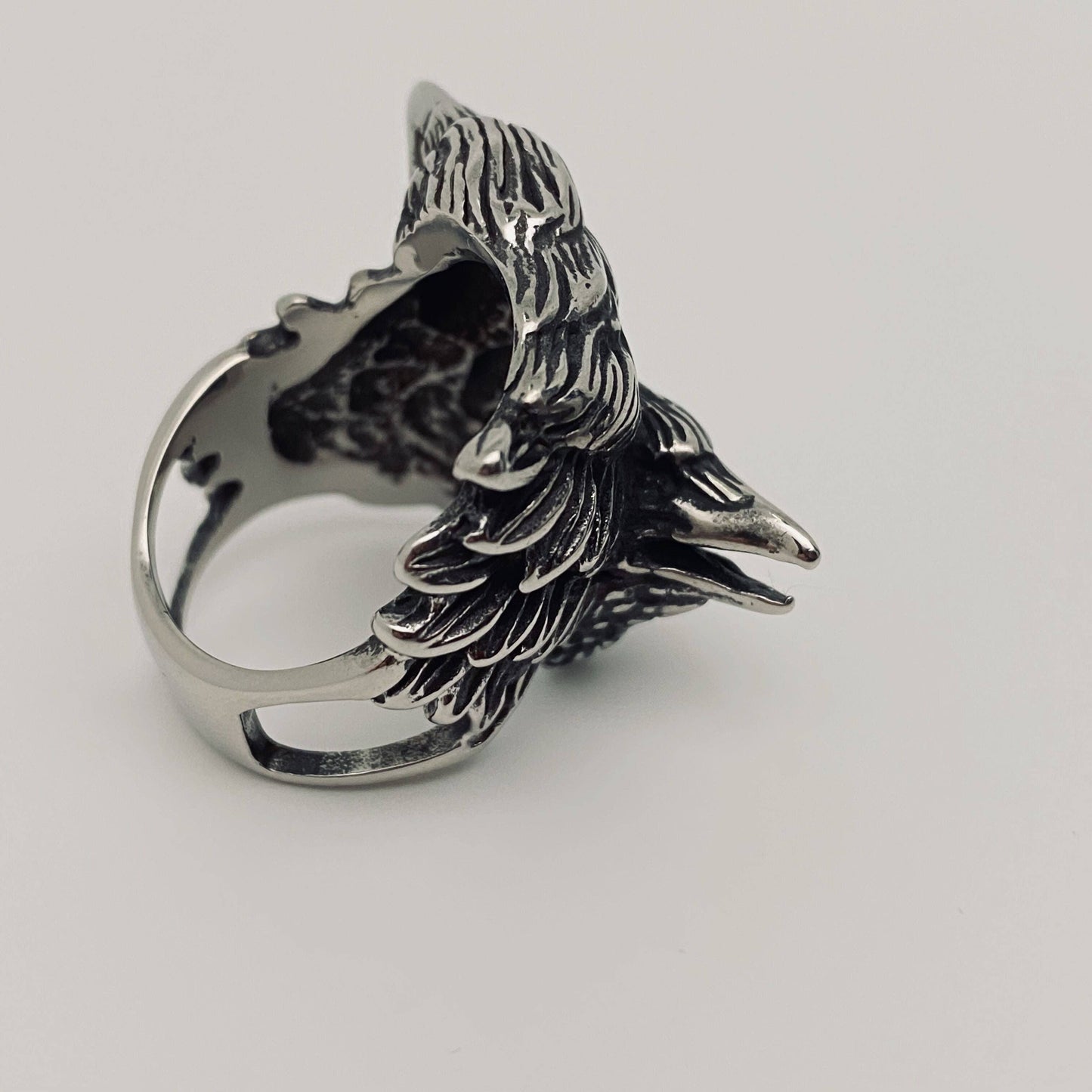 Double Crow Head ☆ Stainless Steel Ring