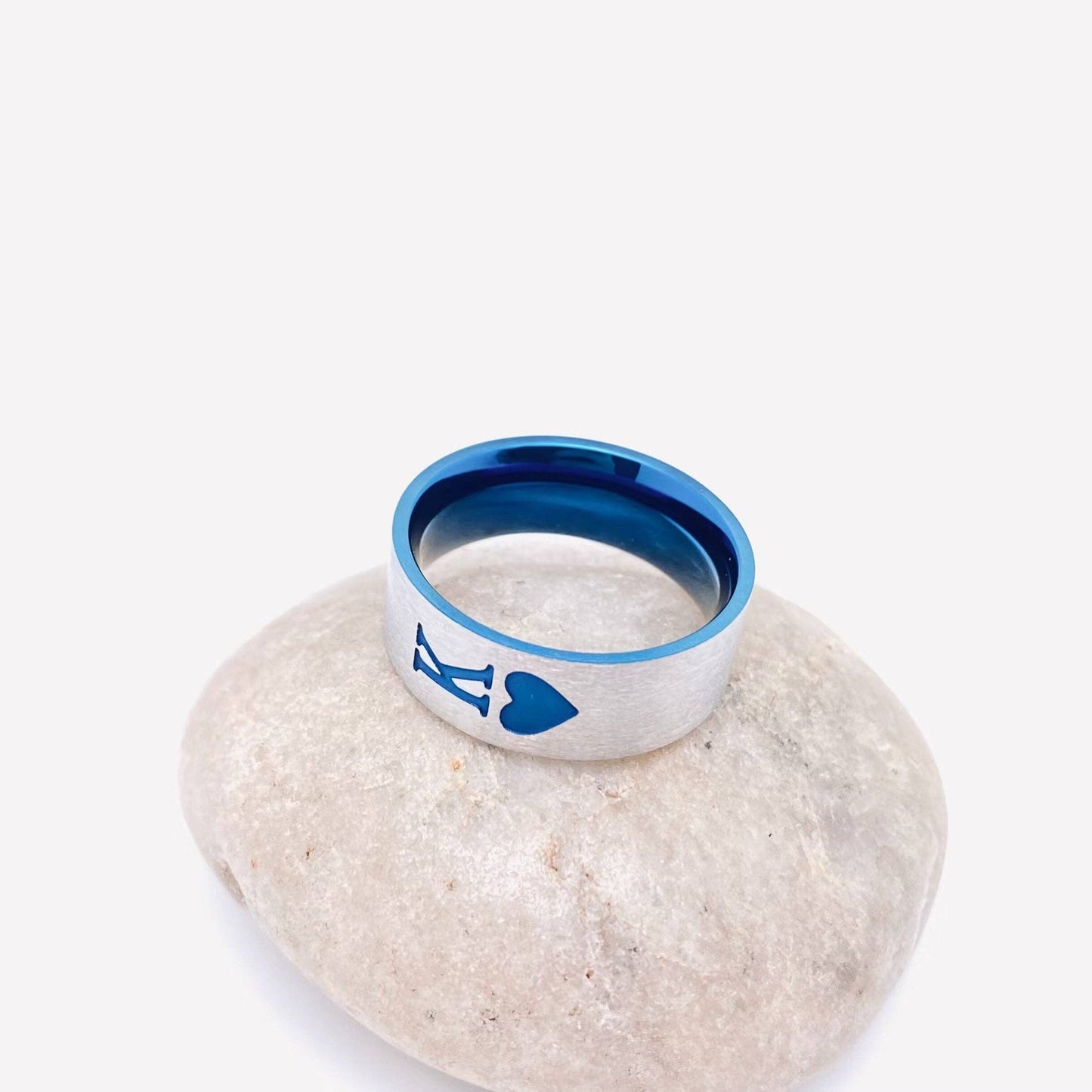 KING & QUEEN 👑 Stainless Steel Couple Rings
