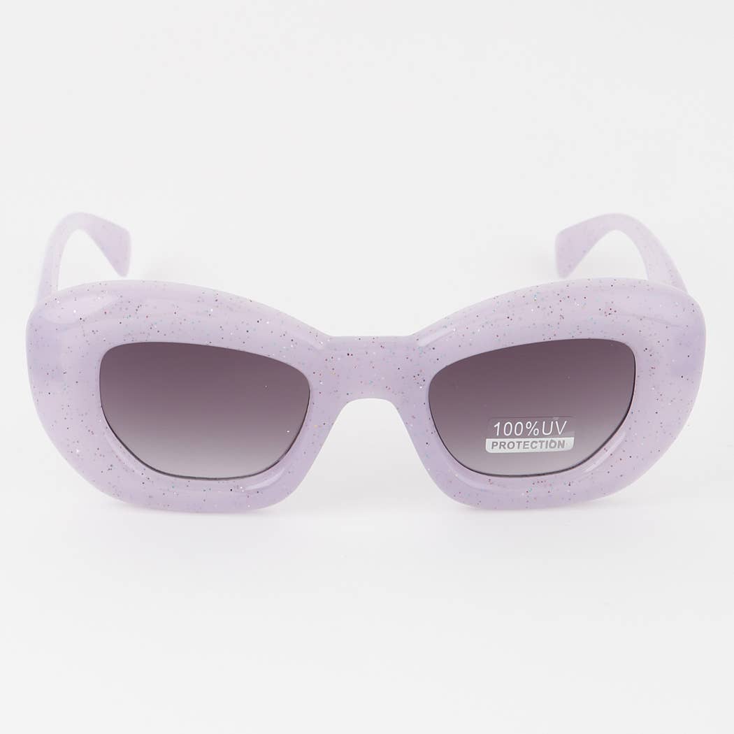 Polarized Bulky Glitter Sunglasses