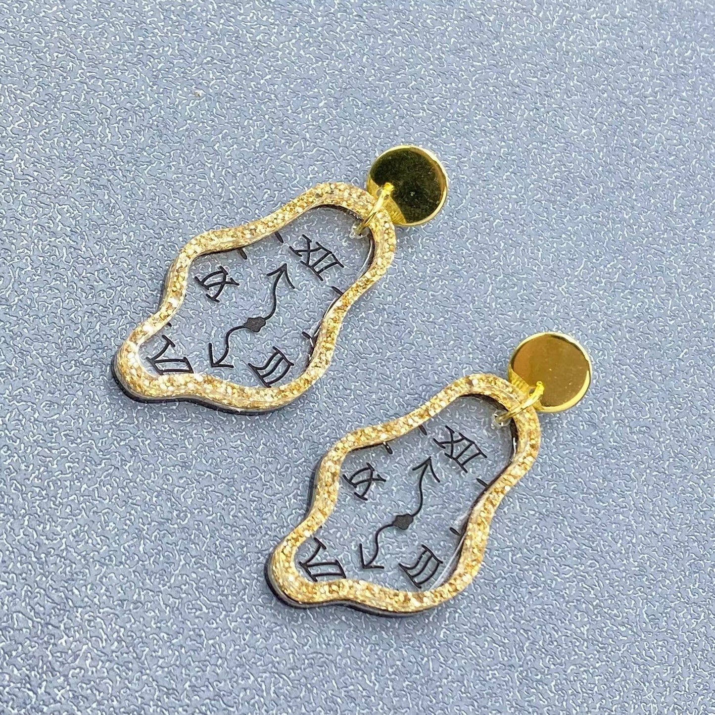Time Flies Dali Earrings
