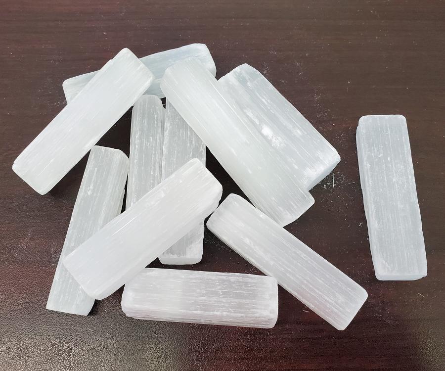 Selenite Unpolished Rough Sticks 2"