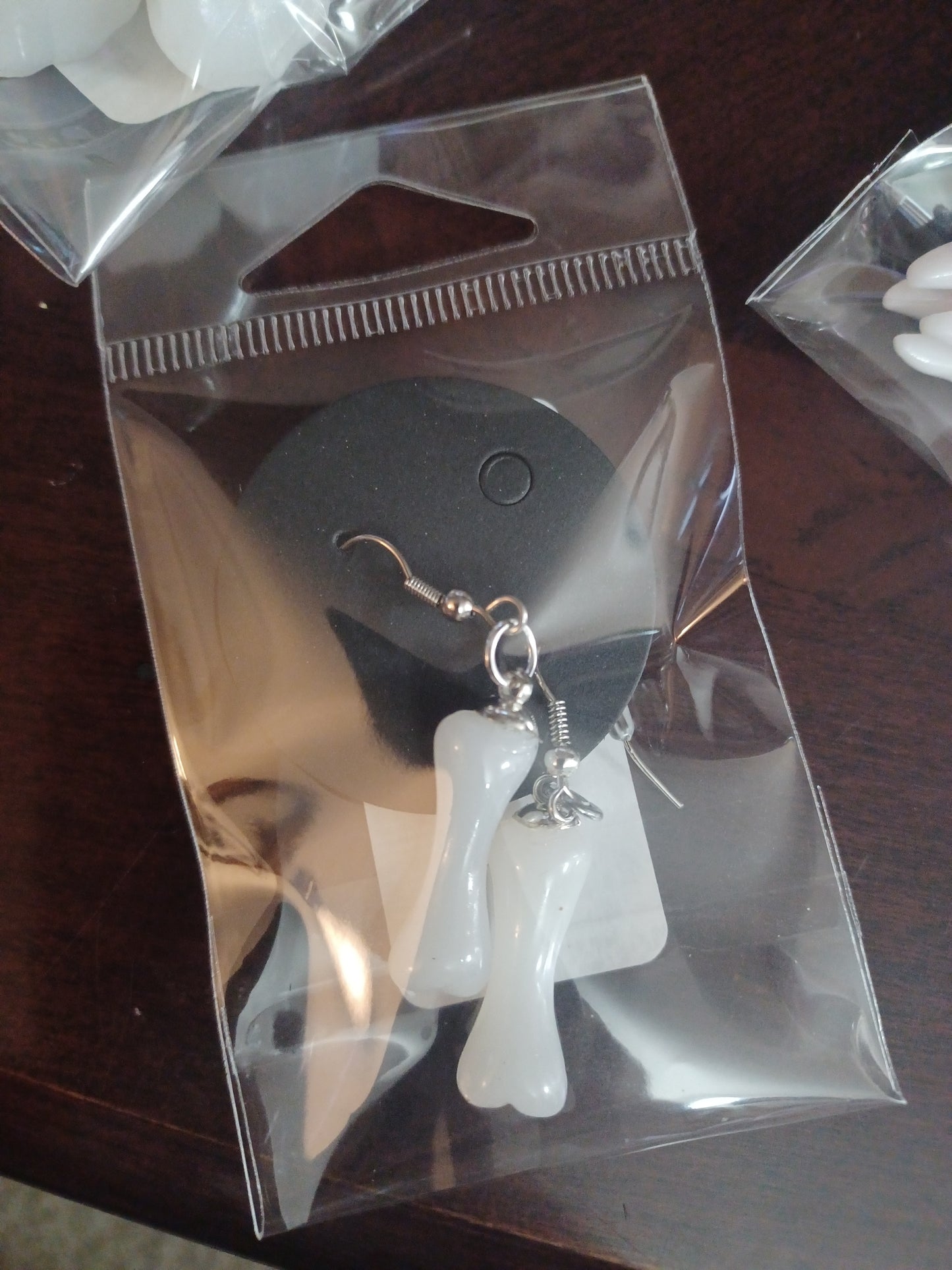 Glow In the Dark Earrings - Bones