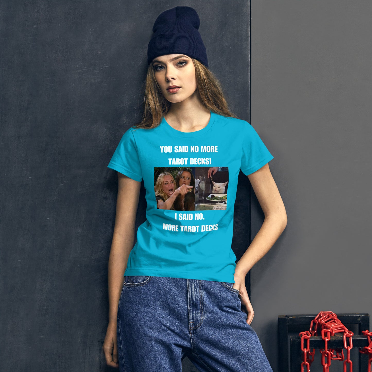 NO MORE TAROT DECKS Women's short sleeve t-shirt