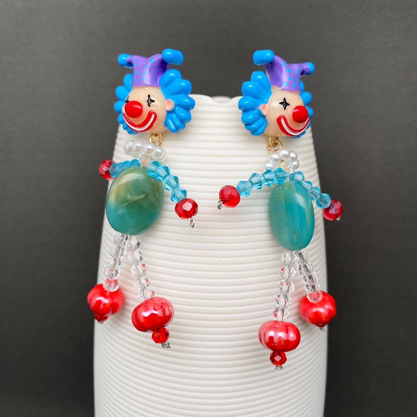Circus Clown Earrings