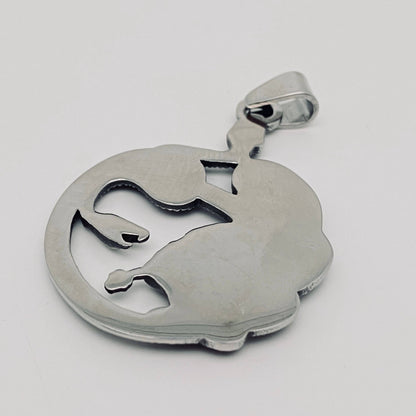 Medusa Snake Stainless Steel Pendant on Chain
