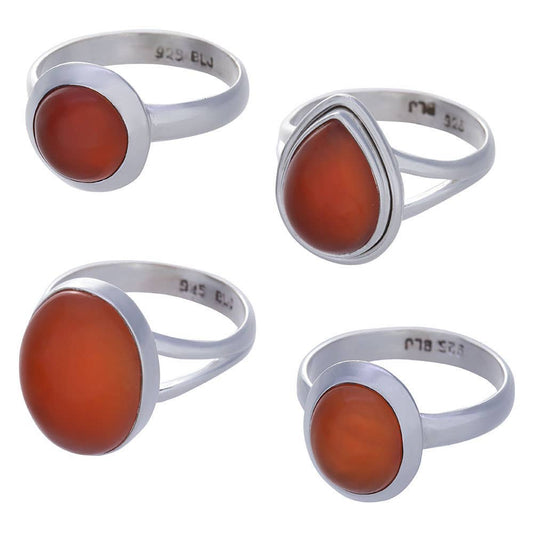 Carnelian Sterling Silver Ring