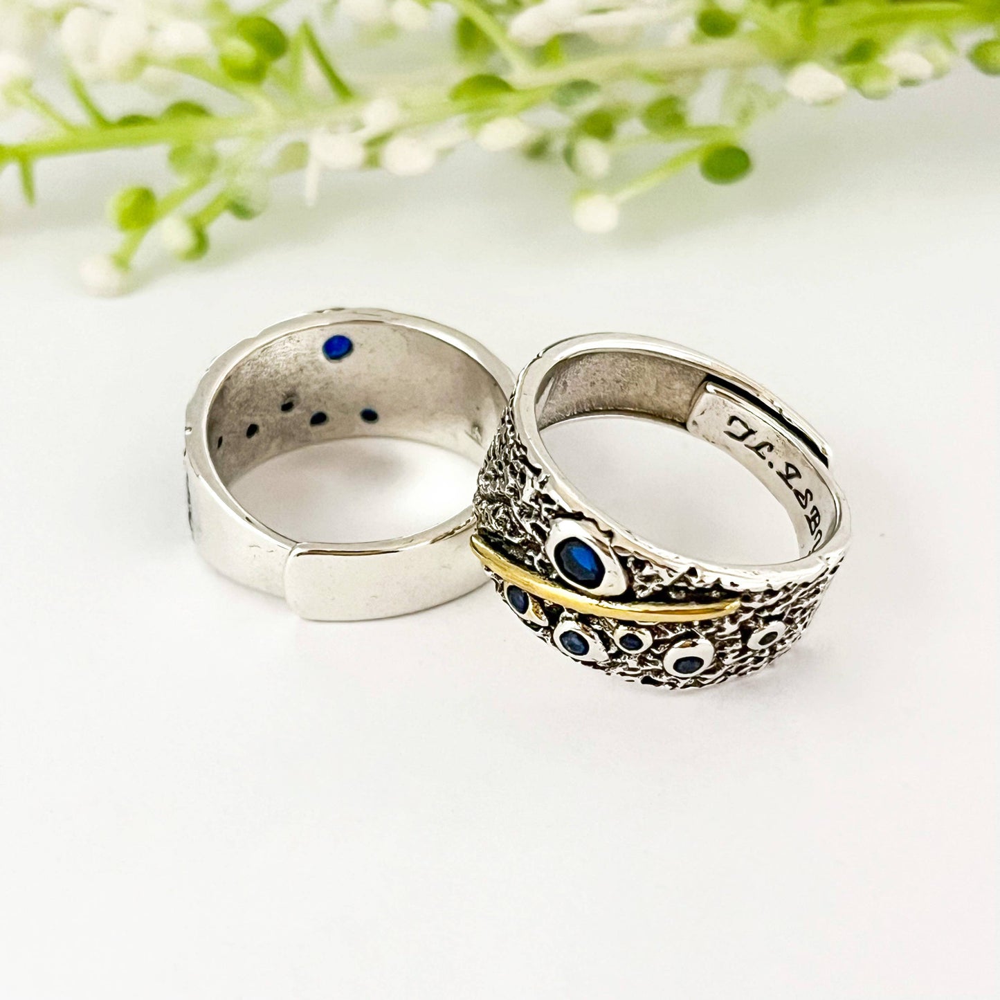 Starry Sky Wide Adjustable Open Ring