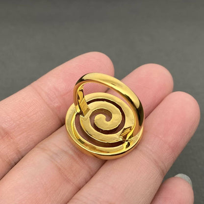 Swirl 18K Gold Plated Stainless Steel Ring