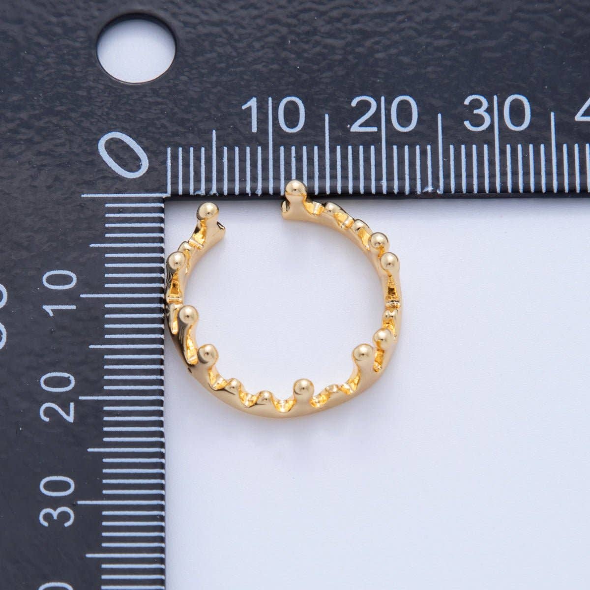 18K Gold Filled Minimalist Molten Drip Ring