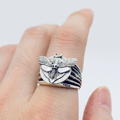 Little Skull Moth Ring