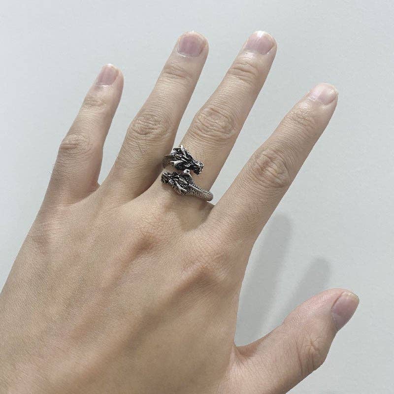 Double-Headed Dragon Open Style Ring