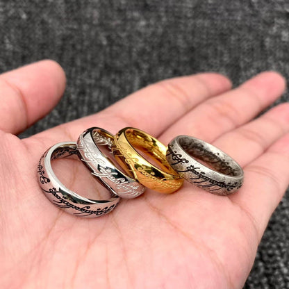 The Lord of The Rings - 18K Gold Plated Stainless Steel Ring