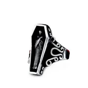 Purple Vampire Coffin Ring