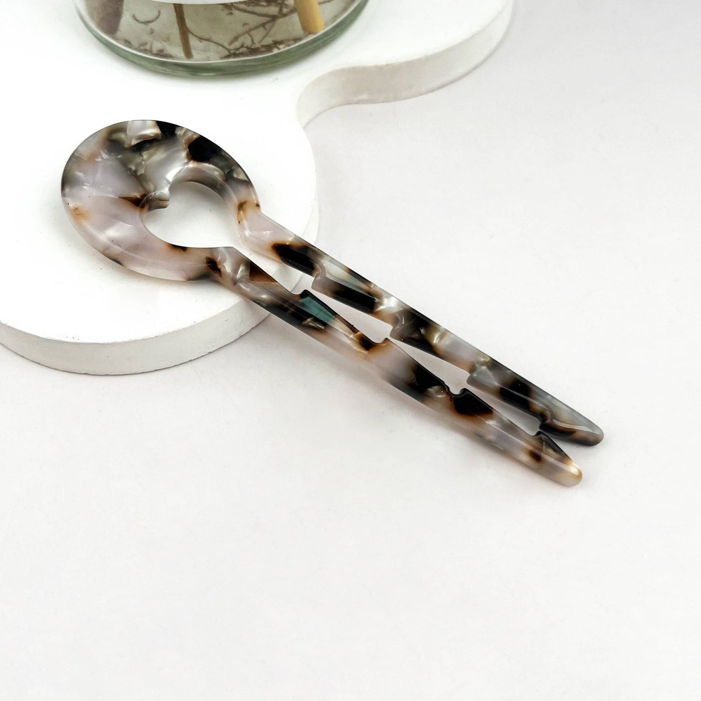 U-Shaped Heart Hair Pin