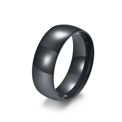 Simple Glossy Stainless Steel Ring