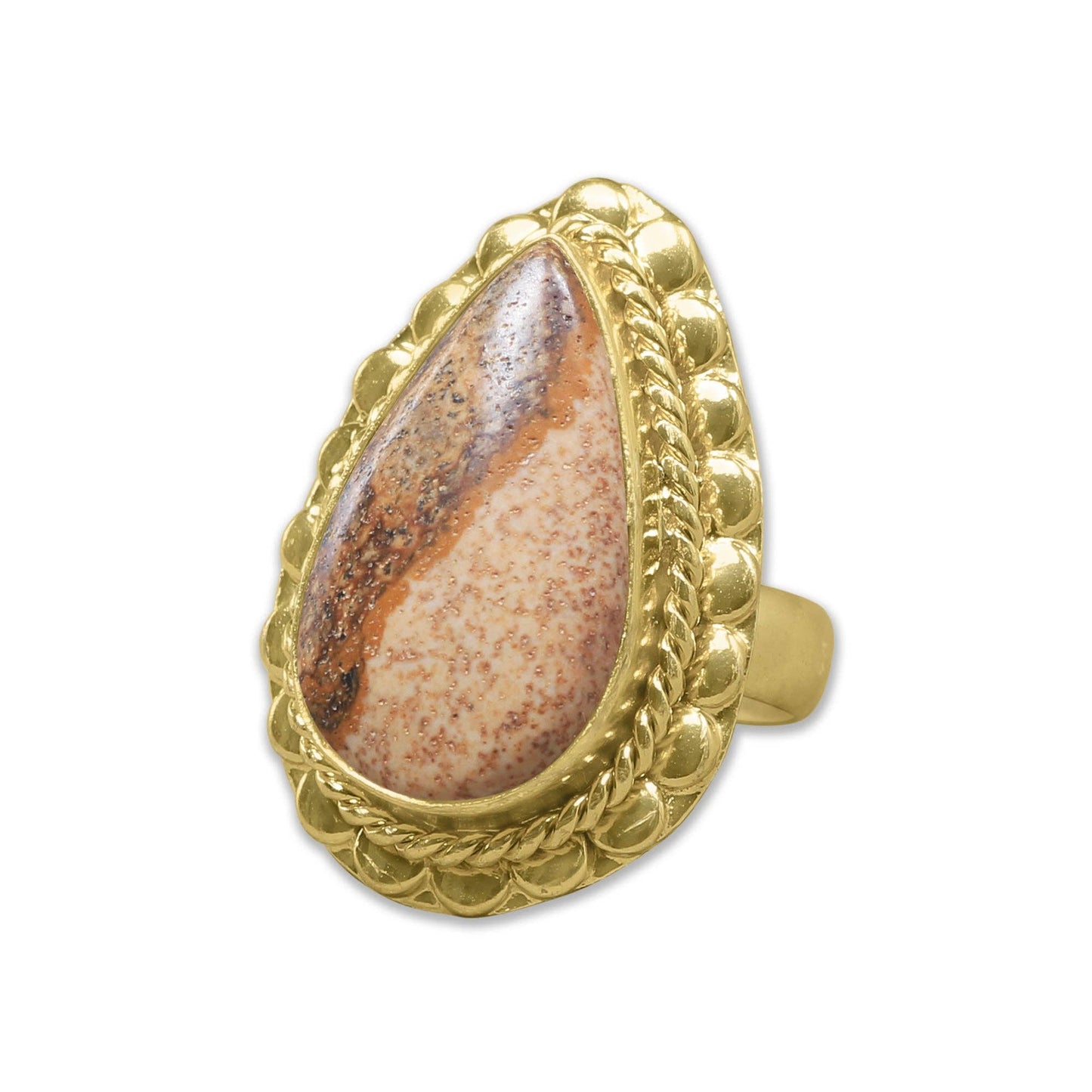 Semi-Precious Gemstone Rings ☆ Gold Overlay, Assorted Designs & Stones