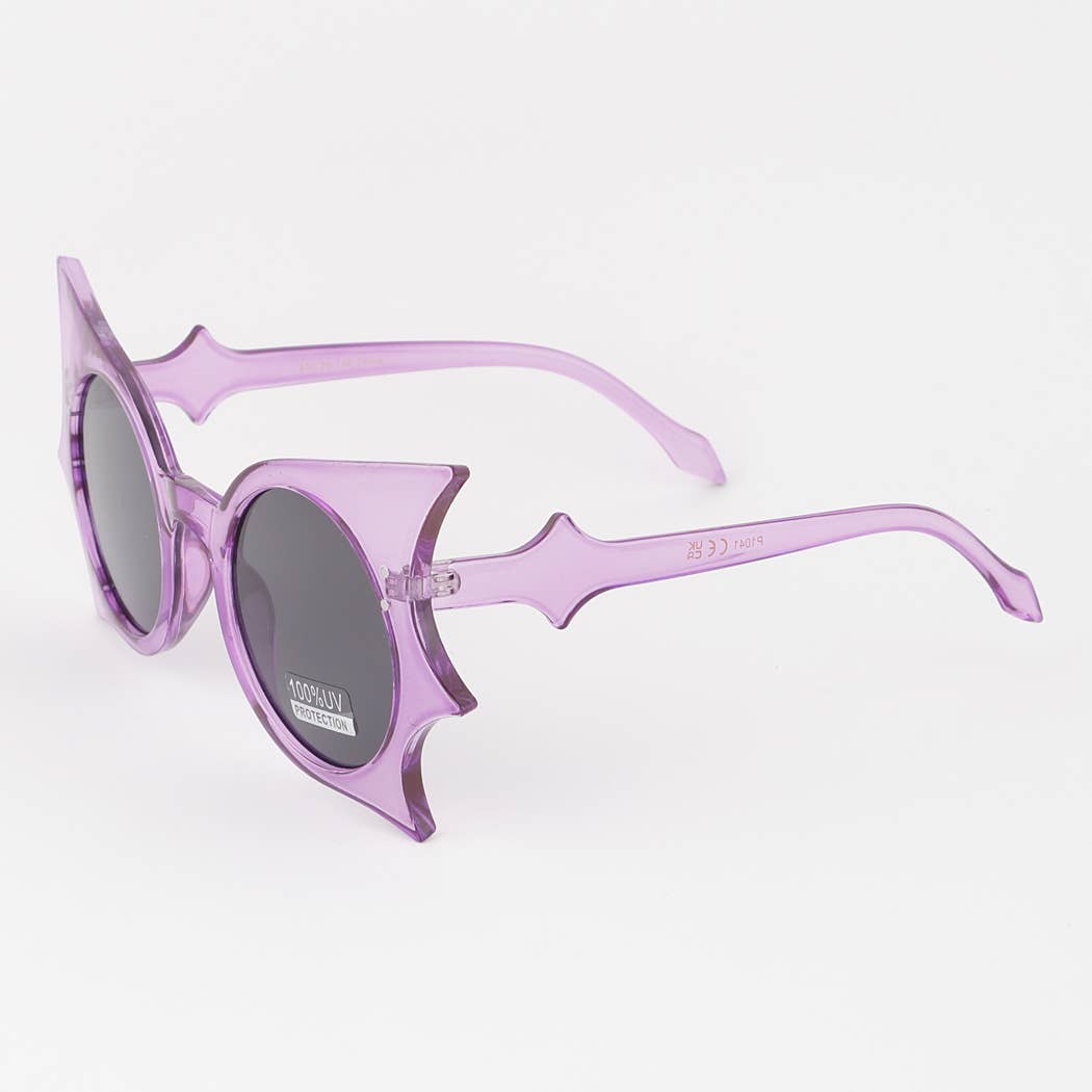 Gothic Morticia Addams Polarized Bat Wing Sunglasses