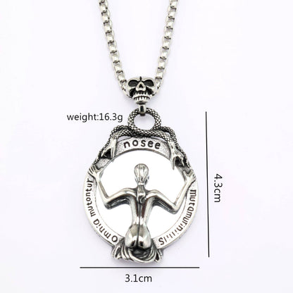 Scrying Glass Mirror Necklace