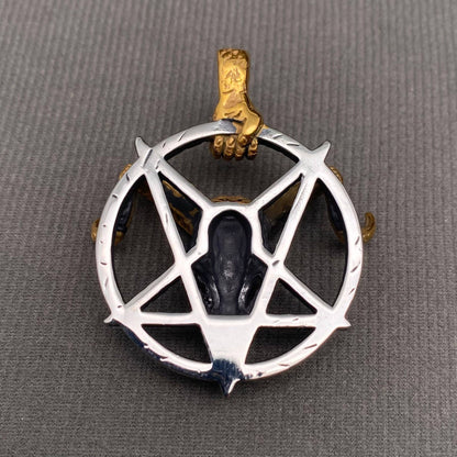 Baphomet Goat Skull Stainless Steel Pendant on Chain