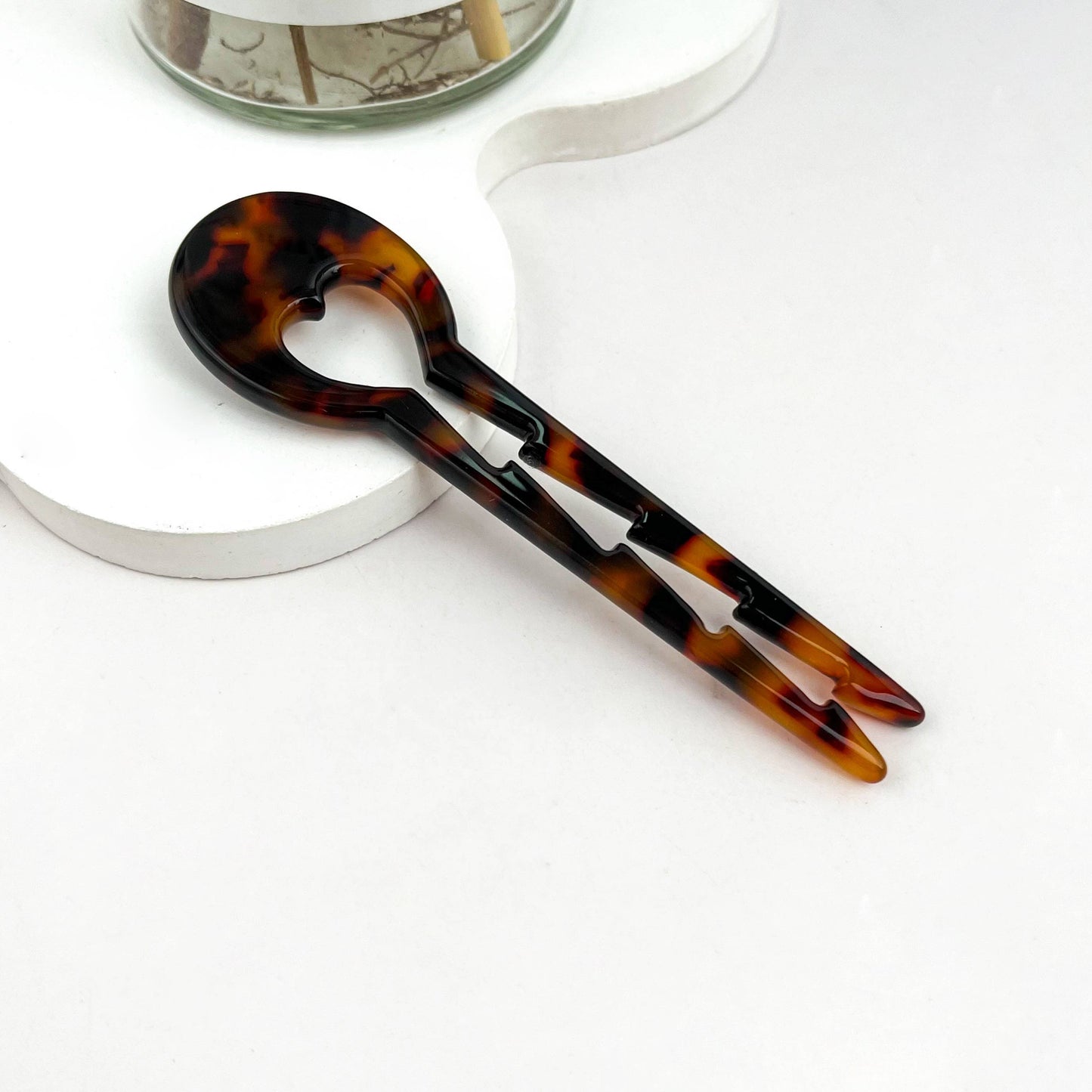 U-Shaped Heart Hair Pin