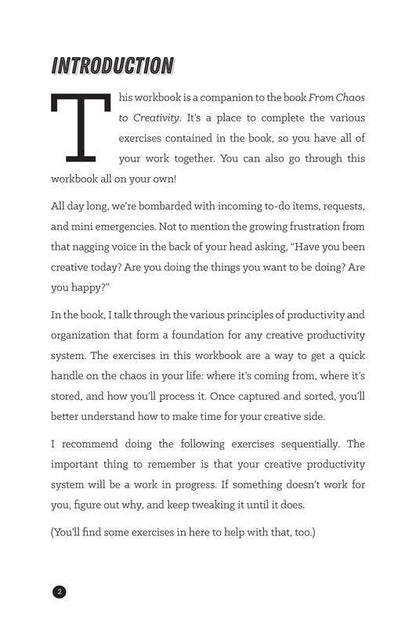 From Chaos to Creativity Workbook (Zine)