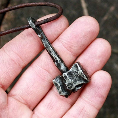 Viking Hammer Pendant Necklace on Chain