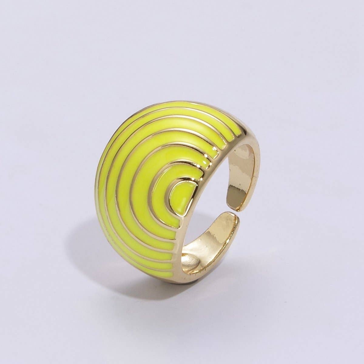 🌈 PRIDE Enamel Rainbow Dome Ring