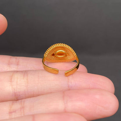 18K Gold Plated Planchette Ring