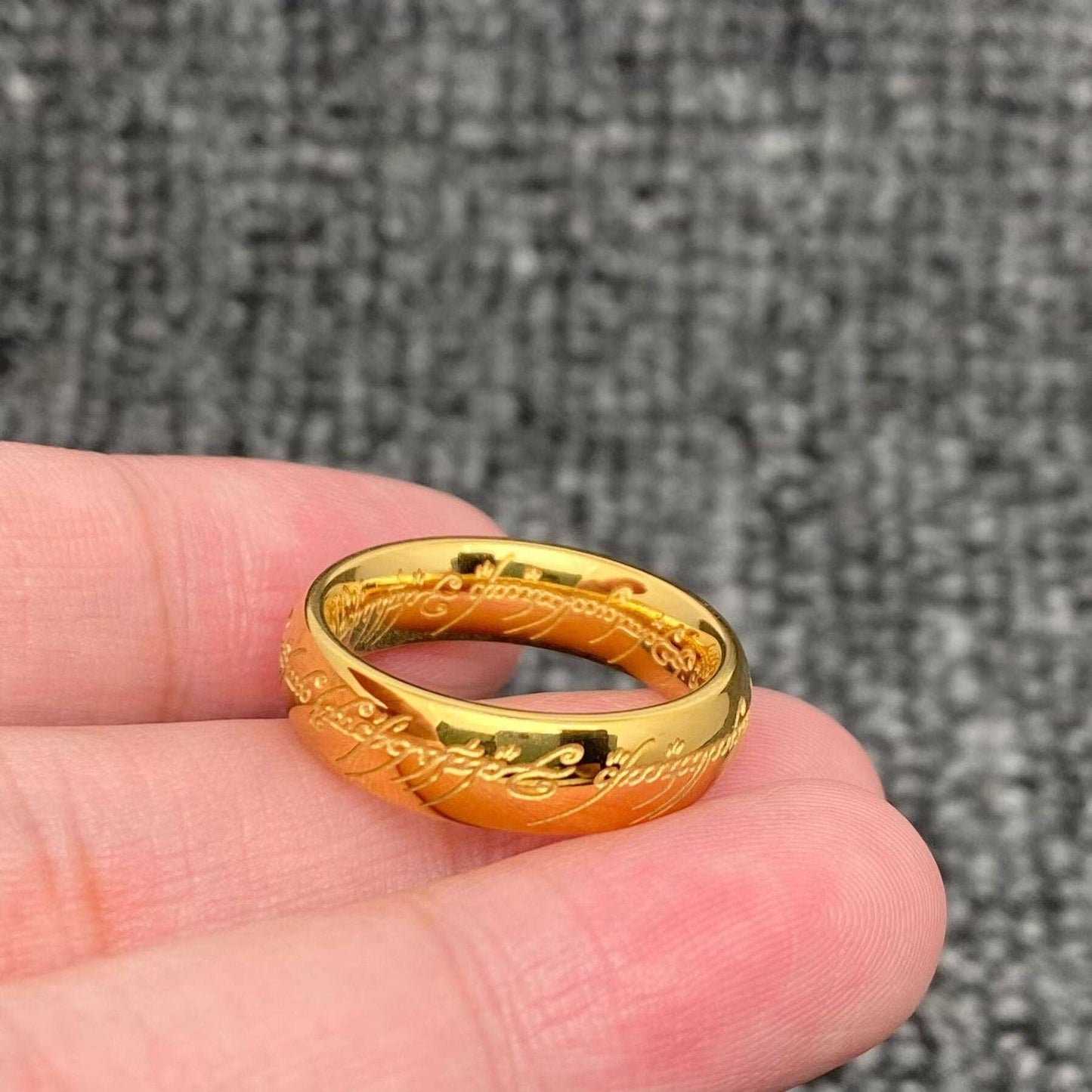 The Lord of The Rings - 18K Gold Plated Stainless Steel Ring