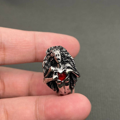 Open Your Heart 🖤 Stainless Steel Ring