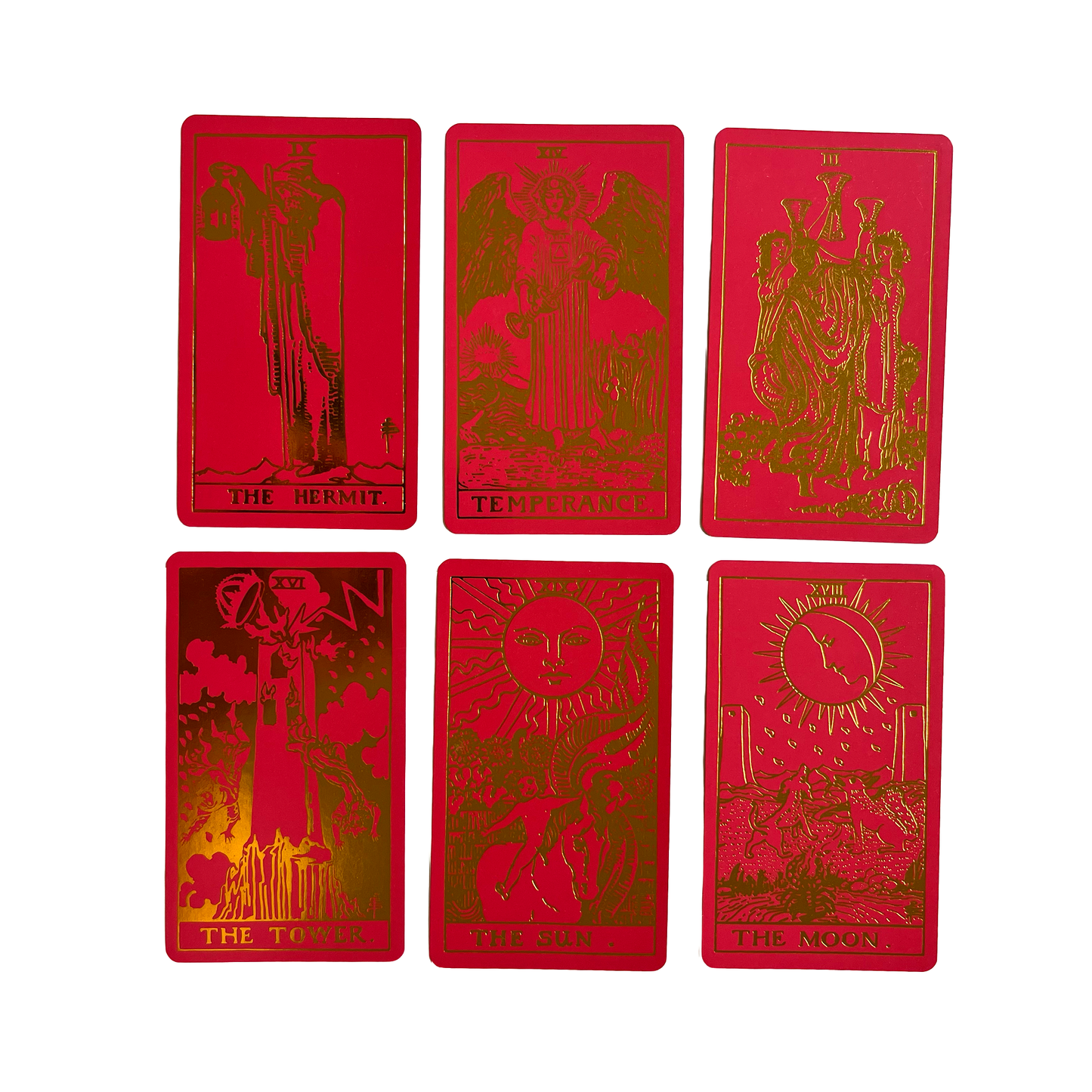 Scarlet Tarot Deck & Guide | Classic Design and Gold Foil