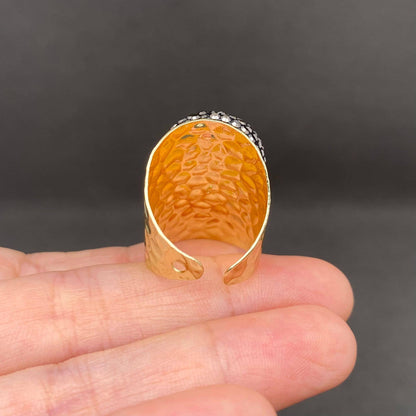 Swarovski Crystal Inlaid Evil Eye Ring
