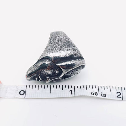Double Face Gothic Stainless Steel Skull Ring