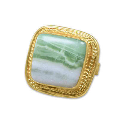 Semi-Precious Gemstone Rings ☆ Gold Overlay, Assorted Designs & Stones